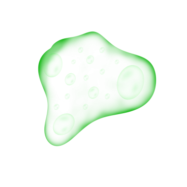 Yeşil Baloncuk Blob, Web Kullanımı için Basit PNG Resmi