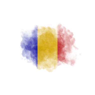 Romanya Bayrak Fırçalama ve Web Kullanımı İçin Basit PNG Görüntü