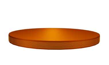 Siyah arkaplanda boş turuncu plaka.