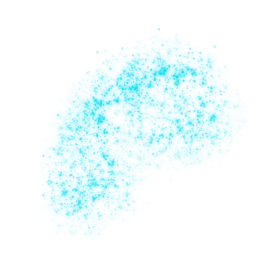 Mavi Cyan Parıltı Parçacıkları