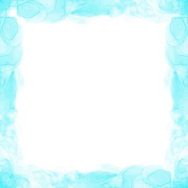 Soyut Cyan Mürekkep Çerçevesi