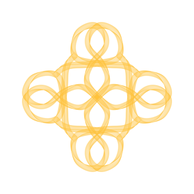 Soyut Çizgi Sarı Çiçek