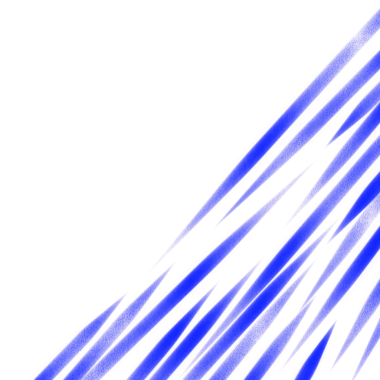 blue Striped Corner on white background for copy space 