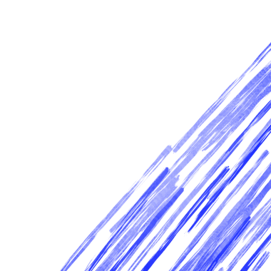 blue Striped Corner on white background for copy space 