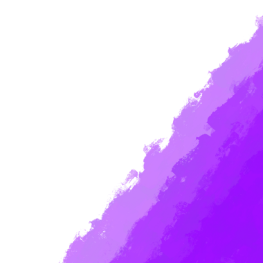 purple Corner on white background for copy space 