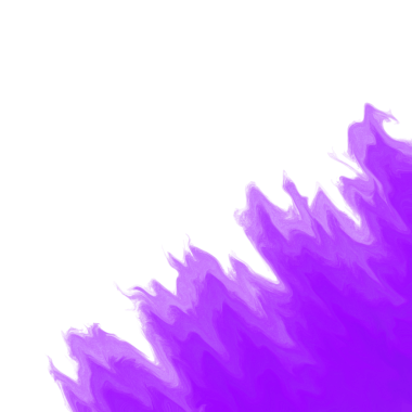 purple Corner on white background for copy space 