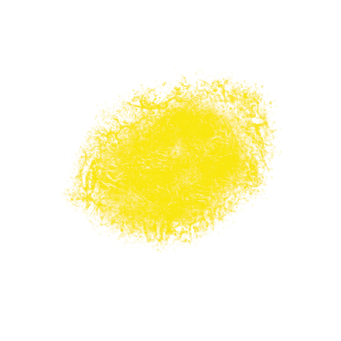 Soyut Sarı Sıçrama dokusu şeffaf arkaplanda izole edildi