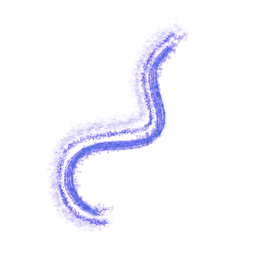 fluid wave illustration. blue color curve line with glitters. 