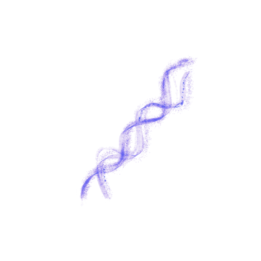 fluid wave illustration. blue color curve line with glitters. 