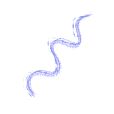 blue color curve line with glitters. fluid wave illustration 