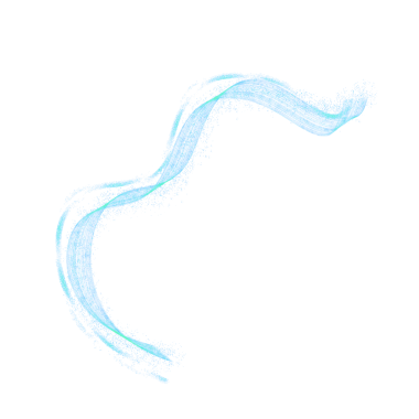 fluid wave illustration. turquoise color curve lines with glitters. 