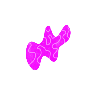 Hand Drawn Pink Blob Shape Texture