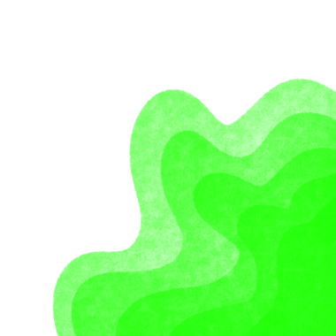 green color Layered Waves Border