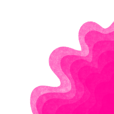 pink color Layered Waves Border