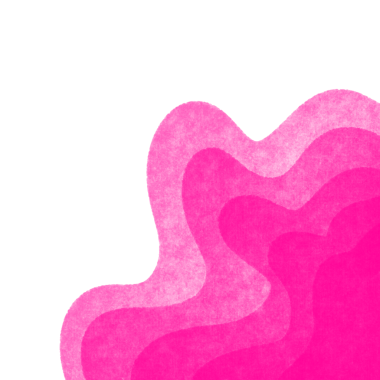 pink color Layered Waves Border