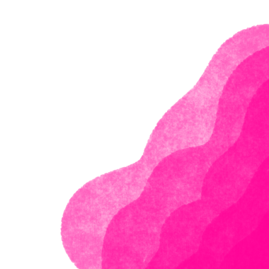 pink color Layered Waves Border