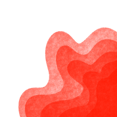 red color Layered Waves Border