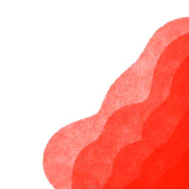 red color Layered Waves Border