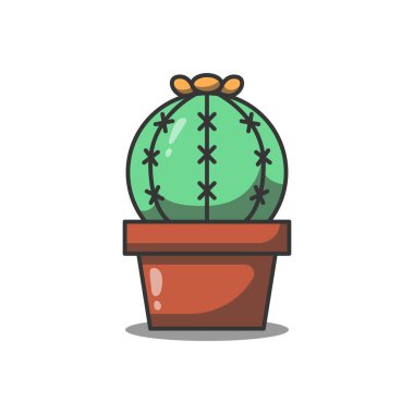 Isırılmış karpuz çizgi film ikonunun vektör çizimi