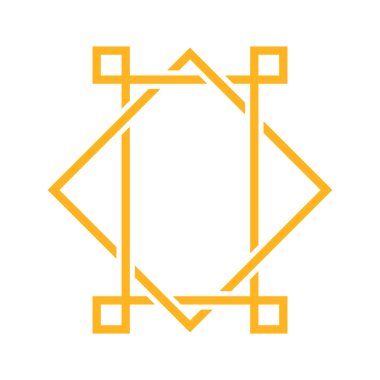 Islamic golden ornament. Muslim celebration