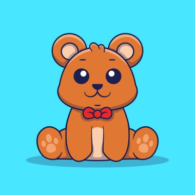 Şirin ayı maskotu logosu çizimi