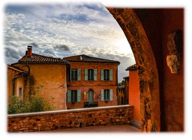 Roussillon, Fransa 'nın manzarası 