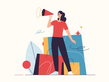 Vector illustration on the subject of e-commerce, sale, promotions, online shopping.