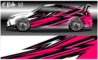 car wrap abstract racing graphic background for vinyl wrap and stickers