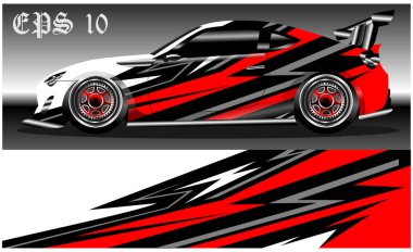 car wrap abstract racing graphic background for vinyl wrap and stickers