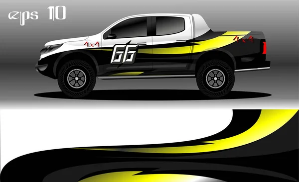 Conception Abstraite Fond Pour Enveloppement Voiture Camion 4X4 Rallye Van — Image vectorielle