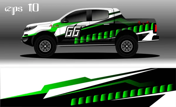 Conception Abstraite Fond Pour Enveloppement Voiture Camion 4X4 Rallye Van — Image vectorielle