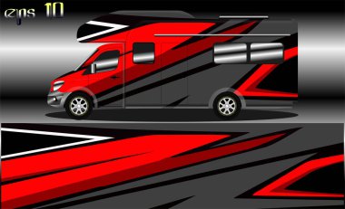 racing background vector for camper car wraps and more clipart