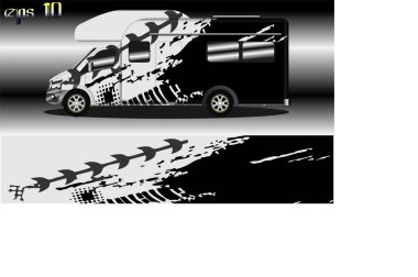 Kamp arabası ambalajları ve daha fazlası için yarış arka planı