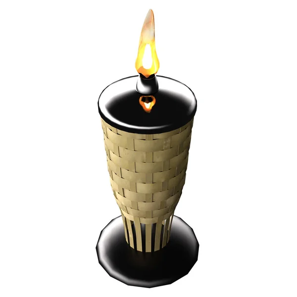 Пламя Свечи Факела Тики — стоковое фото