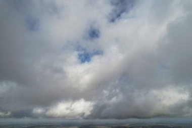 Beautiful Storm Clouds Scene over the British City of England UK