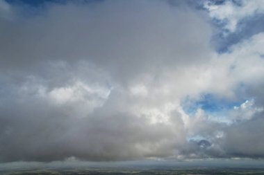 Beautiful Storm Clouds Scene over the British City of England UK