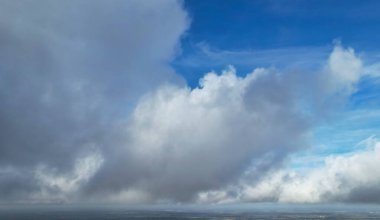 Beautiful Storm Clouds Scene over the British City of England UK