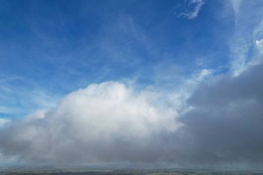 Beautiful Storm Clouds Scene over the British City of England UK