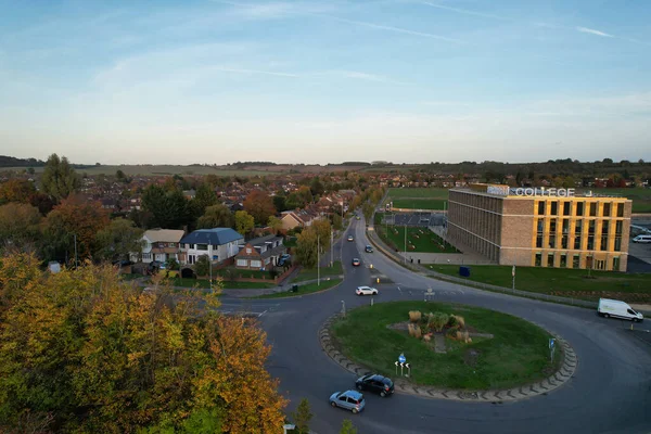 Anglia Luton 2022 Október Barnfield College Higher Education Gyönyörű Légi — Stock Fotó