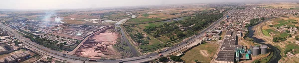 Widok Lotu Ptaka Kala Shah Kaku Sheikhupura Pendżab Pakistan — Zdjęcie stockowe