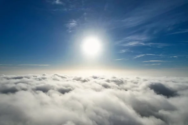 Hochwinkelaufnahme Der Stadt Und Der Wolken Luftaufnahme Der Stadt Mit — Stockfoto