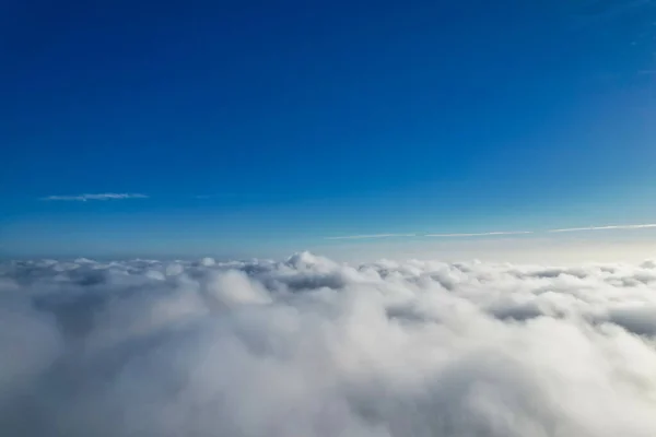 High Angle View City Clouds Vista Aérea Cidade Com Câmera — Fotografia de Stock