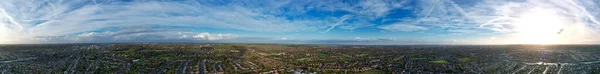 Luchtfoto Panoramisch Uitzicht Stad — Stockfoto
