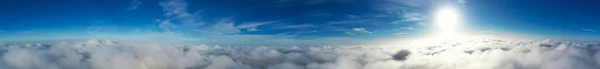 High Angle Footage Von Dramatischen Wolken Und Himmel Über Der — Stockfoto