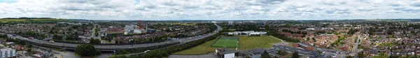 Letecký Panoramatický Výhled Město — Stock fotografie