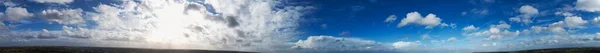 Vista Panorámica Del Cielo Nublado Sobre Ciudad Inglesa Durante Día — Foto de Stock