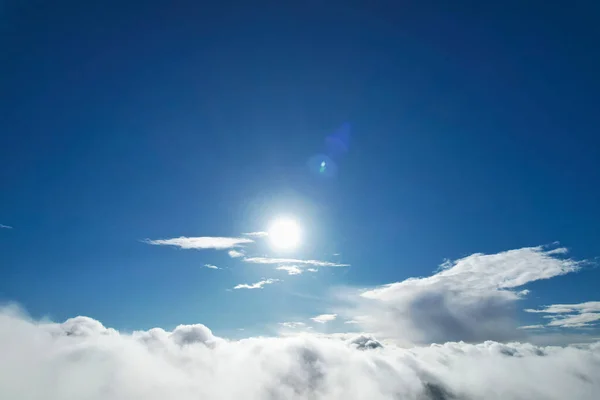 Vista Panorâmica Céu Nublado Acima Cidade Inglesa Durante Dia — Fotografia de Stock