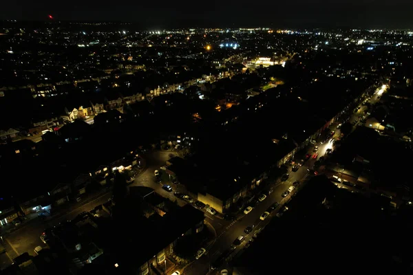 stock image Aerial Night View of City