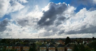 Beautiful Clouds in Sky over City