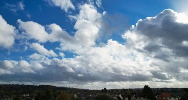 Beautiful Clouds in Sky over City